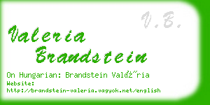 valeria brandstein business card